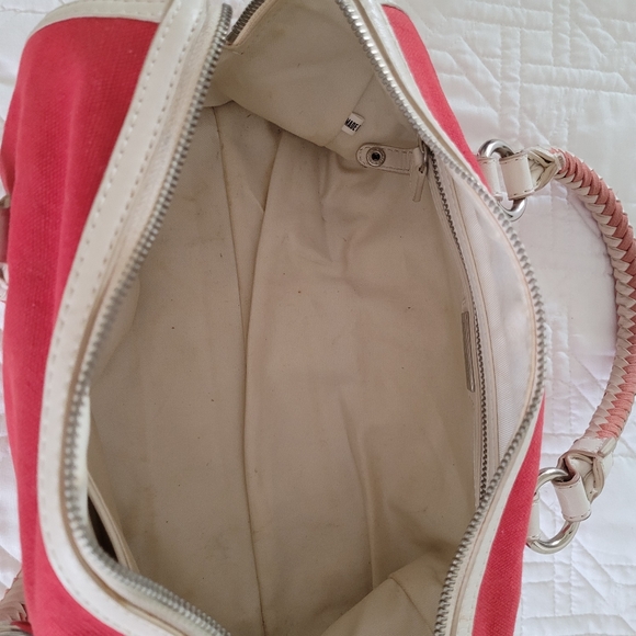 Banana Republic red barrel leather tootsie Handbag - Picture 10 of 10